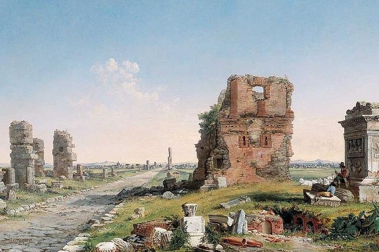Conrad Wise Chapman Via Appia Norge oil painting art